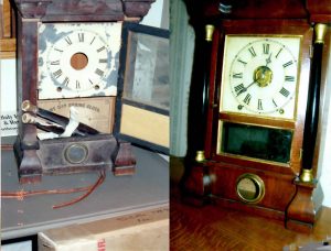 Clock We Were Chosen By A Mequon Customer To Restore A 19th Century Mantle Clock Including Repainting Numerals On The Face